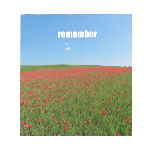 ケシが覚えている ノートパッド (正面)