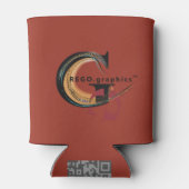 ケシで飾られた缶クーラー 缶クーラー (裏面)