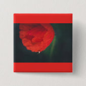 ケシとクモ 缶バッジ (正面)