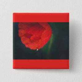 ケシとクモ 缶バッジ