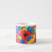 ケシとコーンフラワーエスプレッソマグ エスプレッソカップ (正面)