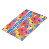 ケシとコーンフラワーカスタマイズ可能なメモ帳 ノートパッド (アングル)