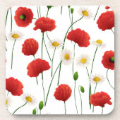 ケシとデイジー コースター (正面)