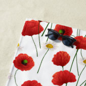 ケシとデイジー ビーチタオル (インサイチュ)