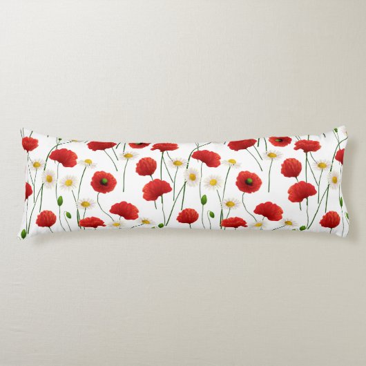 ケシとデイジー ボディピロー (正面)