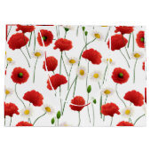 ケシとデイジー ラージペーパーバッグ (裏面)