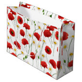 ケシとデイジー ラージペーパーバッグ (正面アングル)