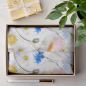 ケシとトウモロコシの花を持つWiLdflower草原 薄葉紙 (ギフト)