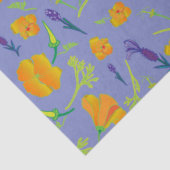 ケシとラベンダー 薄葉紙 (詳細)