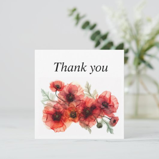 ケシと緋色の花びらセレナーデ サンキューカード (スタンド正面)