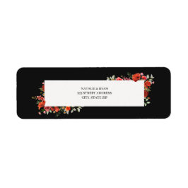 ケシと野の花ダーク結婚ズ ラベル