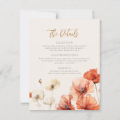 ケシと野の花詳細結婚 シーズンカード (正面)