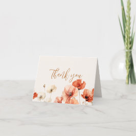 ケシと野結婚花 サンキューカード