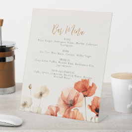 ケシと野結婚花 台座サイン