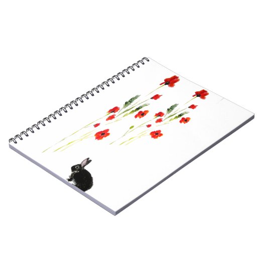 ケシによってはバニーウサギの花柄が開花します ノートブック (左側)