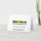 ケシによっては芸術カードが夢を見ます カード (裏面)