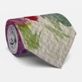 ケシのある野草 ネクタイ (ロール)