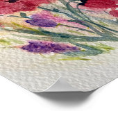 ケシのある野草 ポスター (角)