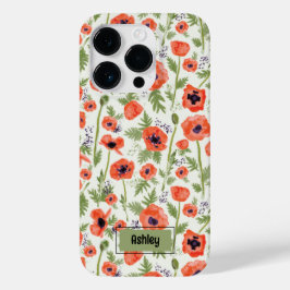 ケシのオレンジの花柄 Case-Mate iPhone 14 PROケース