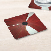 ケシのカスタムな正方形のコースター スクエアペーパーコースター (アングル)