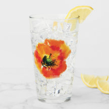 ケシのガラスデザイン