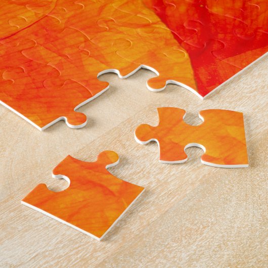 ケシのクローズアップ – 自然パターン ジグソーパズル (側面)