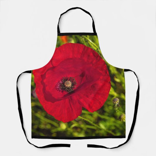 ケシのシリーズ#2 エプロン (正面)