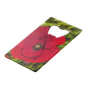 ケシのシリーズ#2 クレジットカード栓抜き (正面アングル)