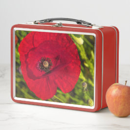 ケシのシリーズ#2 メタルランチボックス