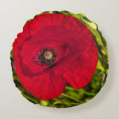 ケシのシリーズ#2 ラウンドクッション (正面)