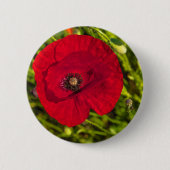 ケシのシリーズ#2 缶バッジ (正面)