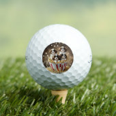 ケシのスパニエル犬の子犬たち ゴルフボール (インサイチュ 木)