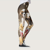 ケシのスパニエル犬の子犬たち レギンス (右)