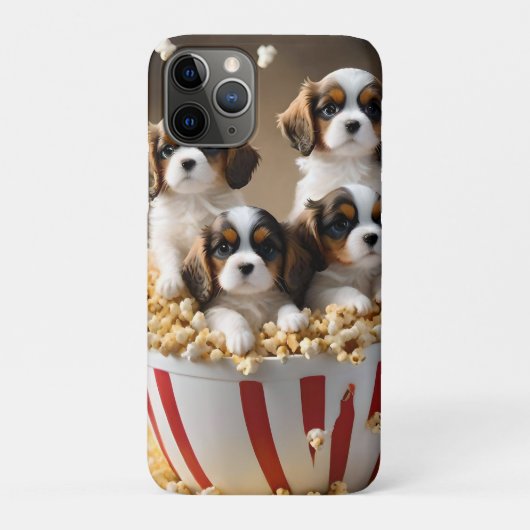 ケシのスパニエル犬の子犬たち Case-Mate iPhoneケース (裏)