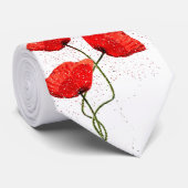 ケシのスパンコール ネクタイ (ロール)