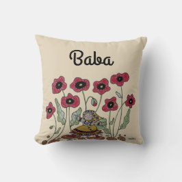 ケシのババをかぐのに時間をかけて下さい クッション