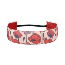 ケシのフィールド//モダン線の輪郭ワイルドフラワー