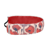 ケシのフィールド//モダン線の輪郭ワイルドフラワー アスレチックヘッドバンド (左)