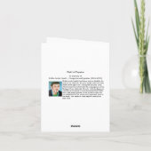 ケシのメッセージカードの分野 カード (裏面)