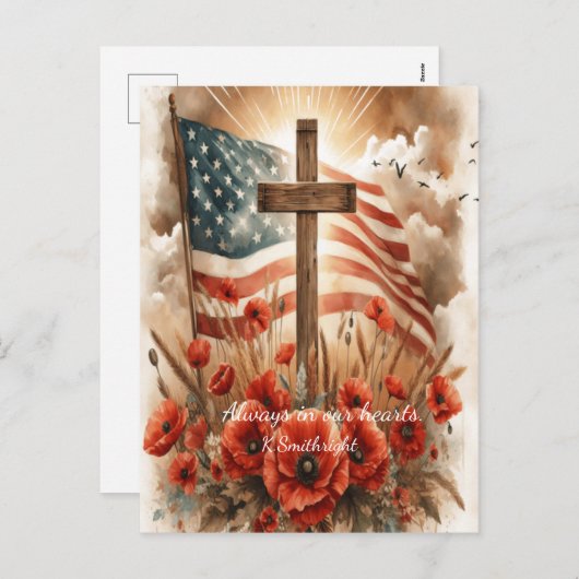 ケシの下の平和 シーズンポストカード (正面/裏面)