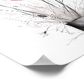 ケシの入ったアート ポスター (角)