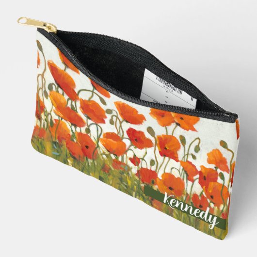 ケシの列 アクセサリーポーチ (見開き)