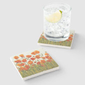 ケシの列 ストーンコースター (横)