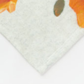 ケシの列 フリースブランケット (角)