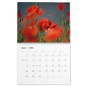 ケシの夢 カレンダー (3月 2026)