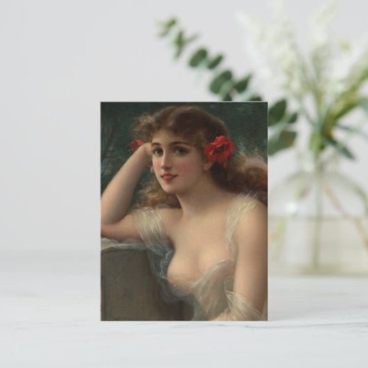 ケシの女の子 ポストカード (スタンド正面)