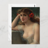 ケシの女の子 ポストカード (正面/裏面)