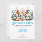 ケシの子どもたちを眠らせるテペイの漫画の動物 招待状 (正面)