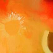 ケシの家 – 油絵 キャンバスプリント