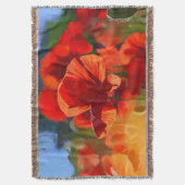 ケシの家 – 油絵 スローブランケット (正面縦)